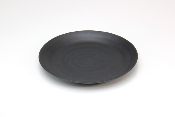 【食器】メラミンウェア 丸皿 21cm 黒