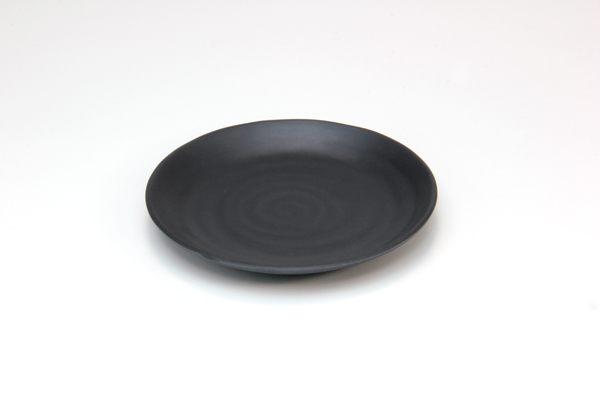 【食器】メラミンウェア 丸皿 18cm 黒