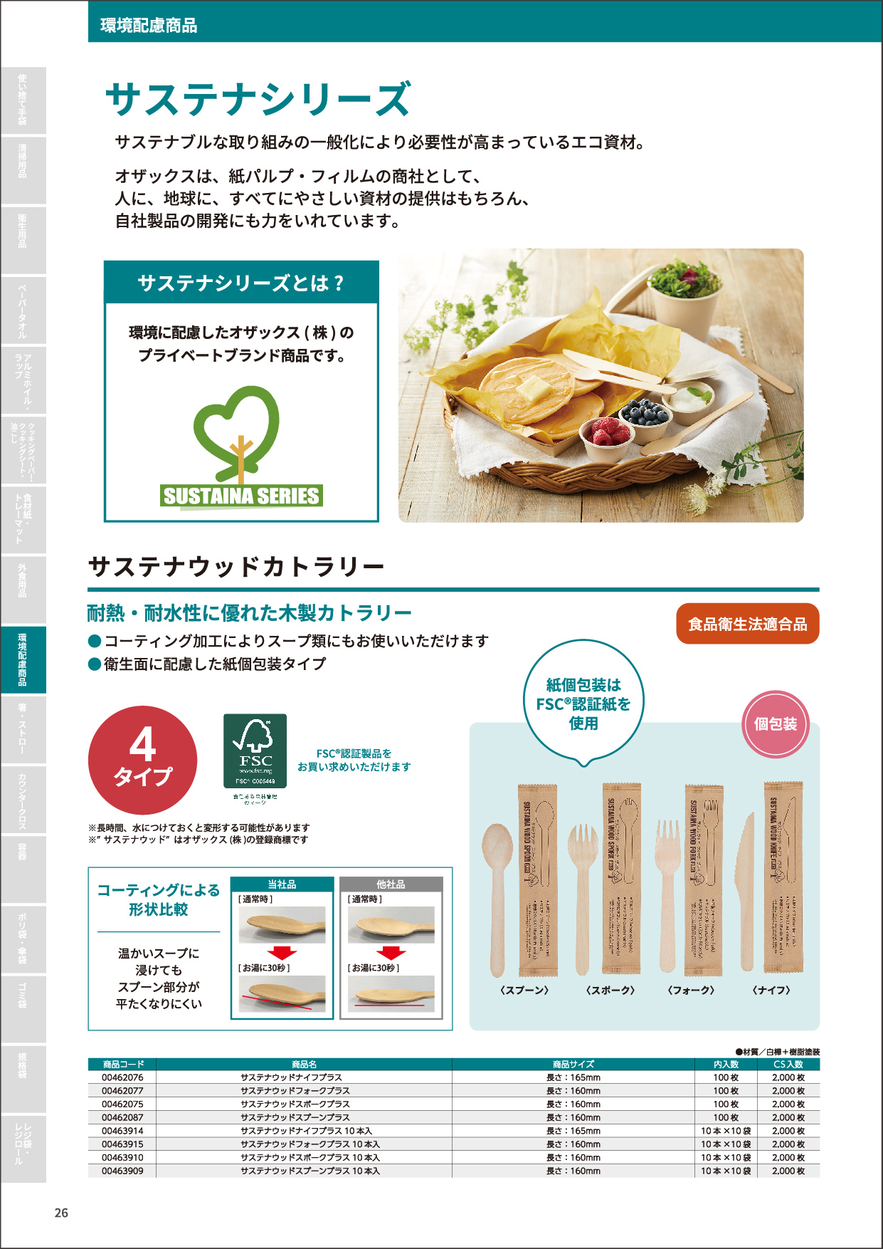 サステナウッドカトラリー