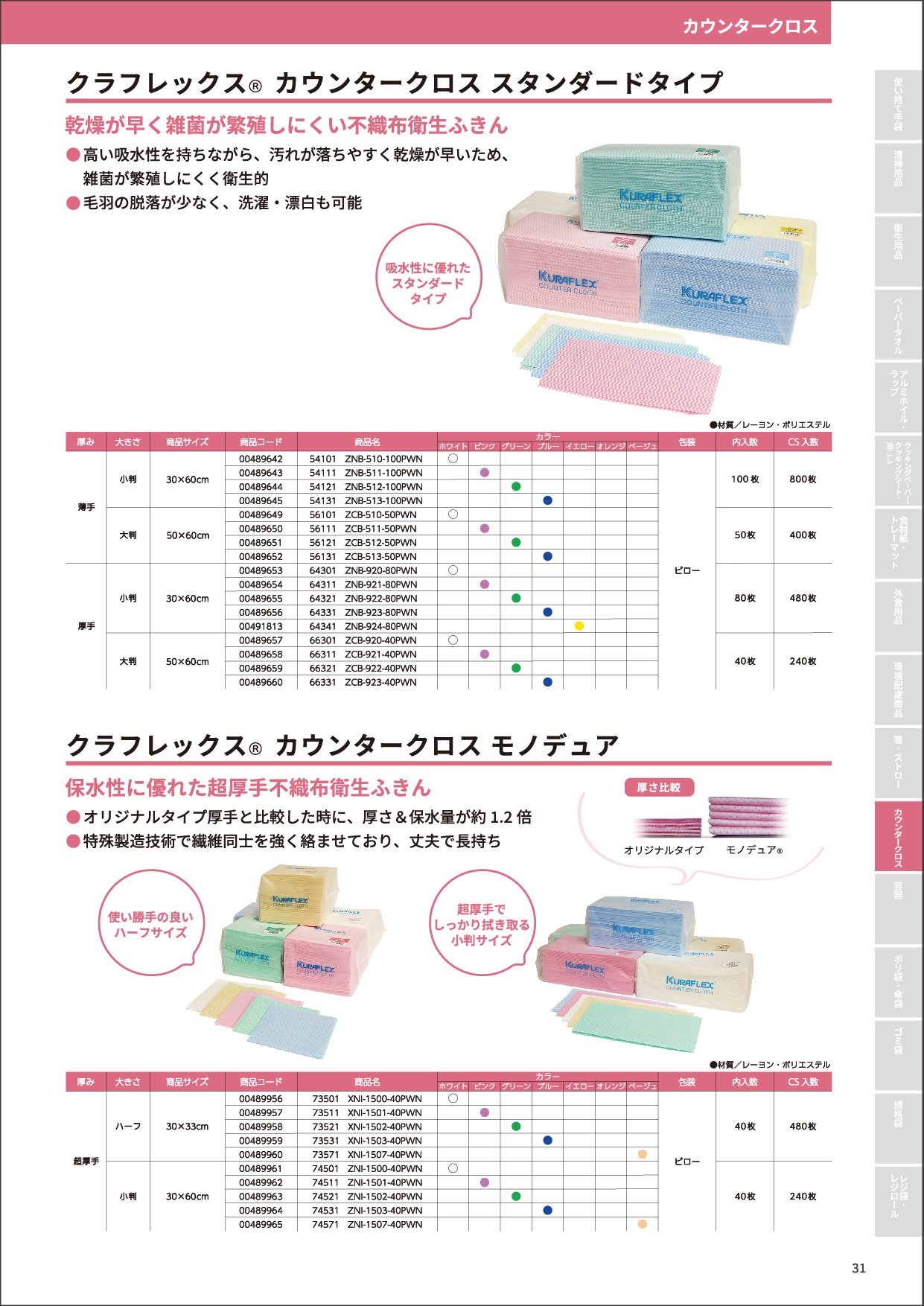 カウンタークロススタンダードタイプ・カウンタークロスモノデュア