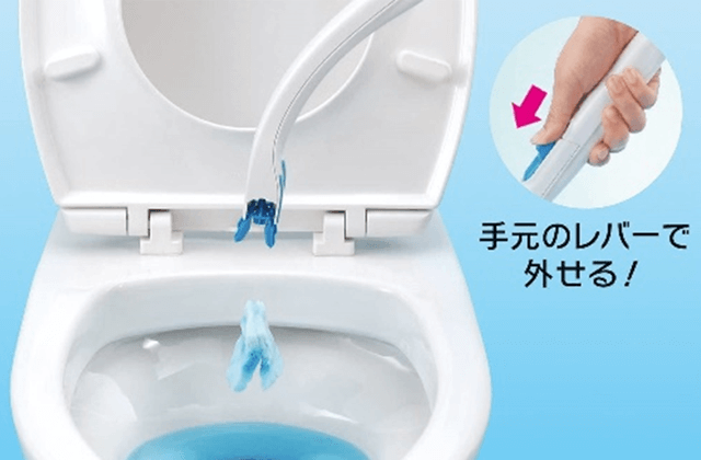 流せるトイレブラシの使用後処理画像